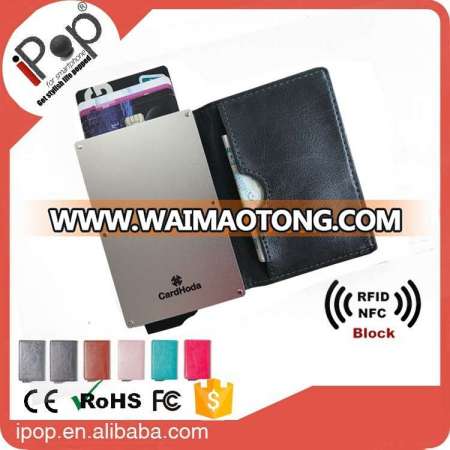 custom place rfid blocking credit business plastic id metal card holder